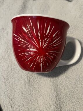 Starbucks Red and White Ceramic Mug